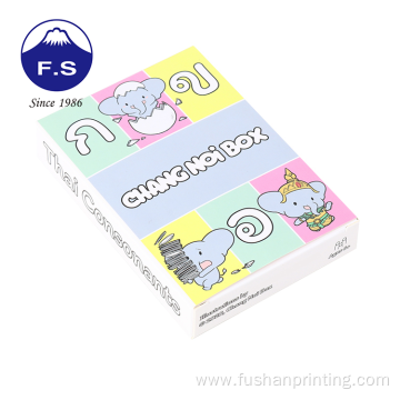 Art Card CMYK Printing Educational Baby Flash Cards